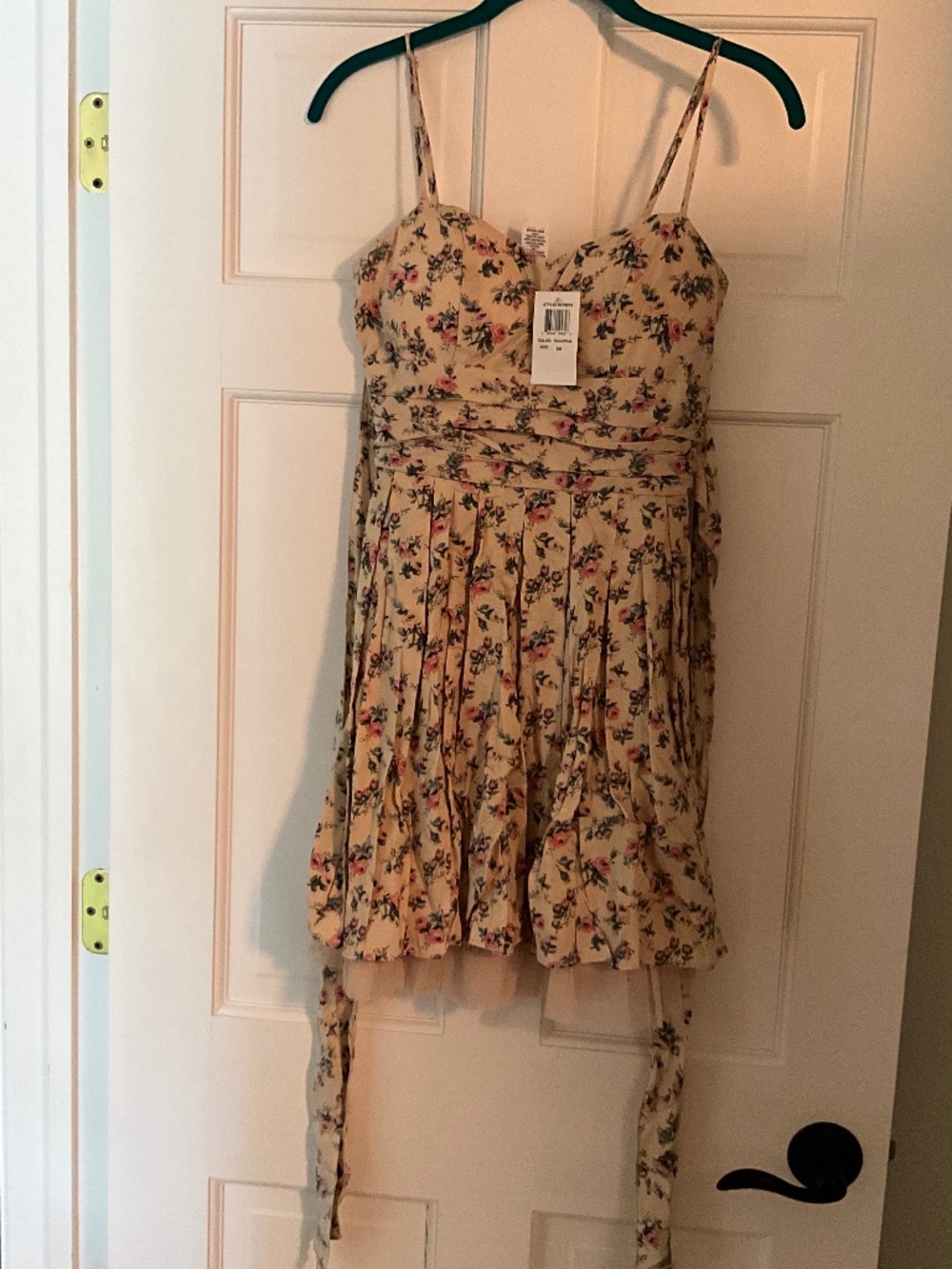 B. Darlin floral spaghetti strap party dress size 5/6